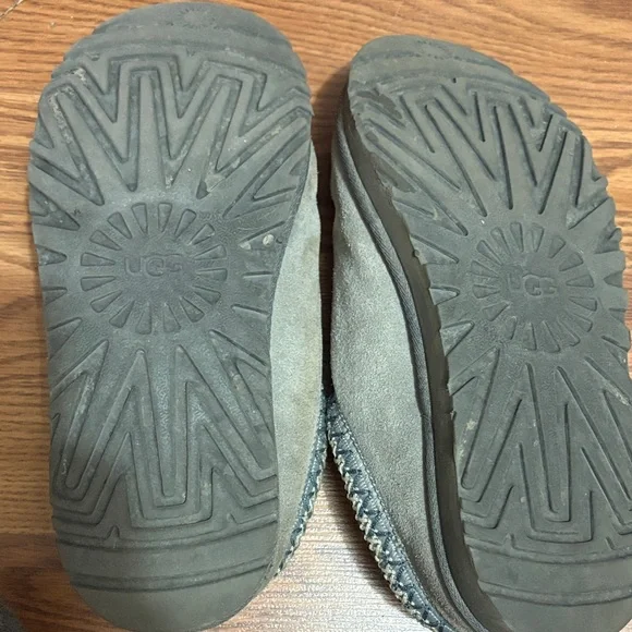 UGG Gray Suede Tasman Slippers - Picture 3 of 4